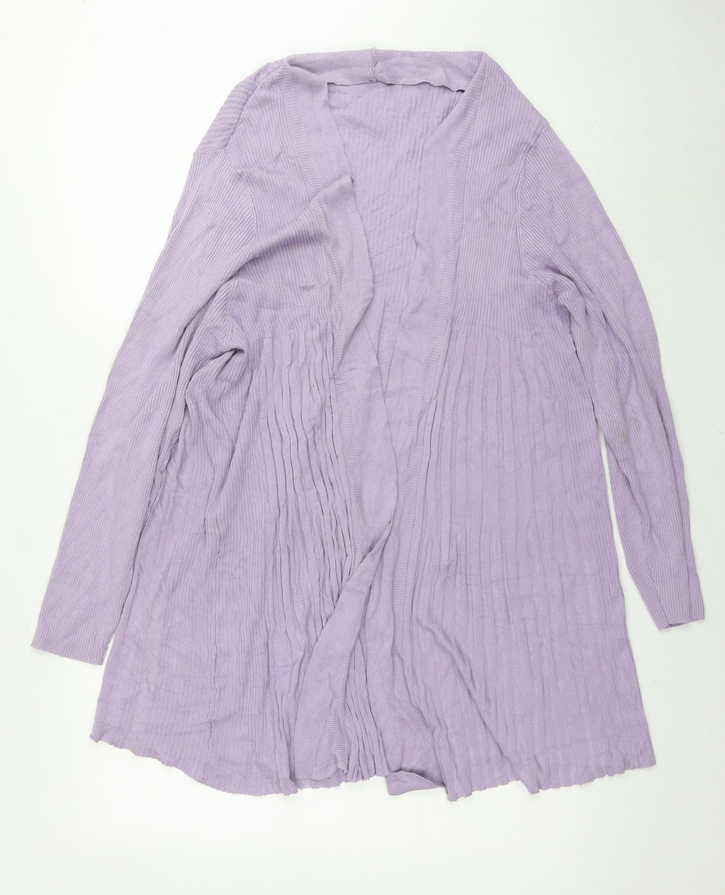 Bonmarché Womens Purple V-Neck Viscose Cape Jumper Size L