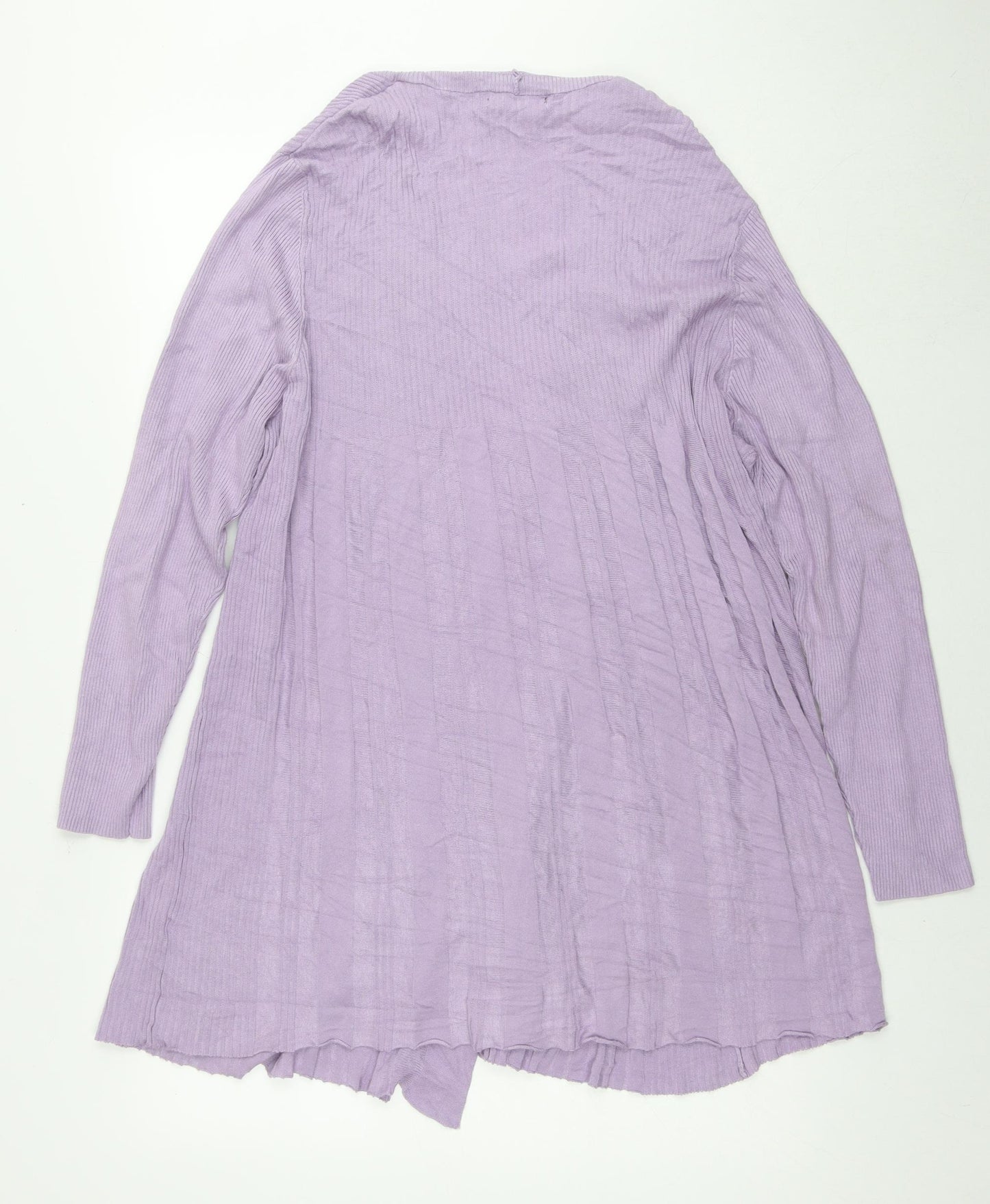 Bonmarché Womens Purple V-Neck Viscose Cape Jumper Size L