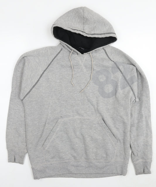 UrbanSpirit Mens Grey Cotton Pullover Hoodie Size S - 82