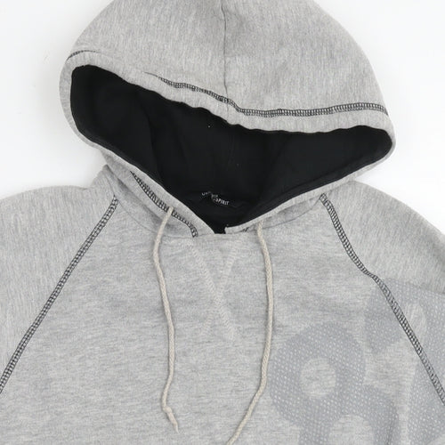 UrbanSpirit Mens Grey Cotton Pullover Hoodie Size S - 82