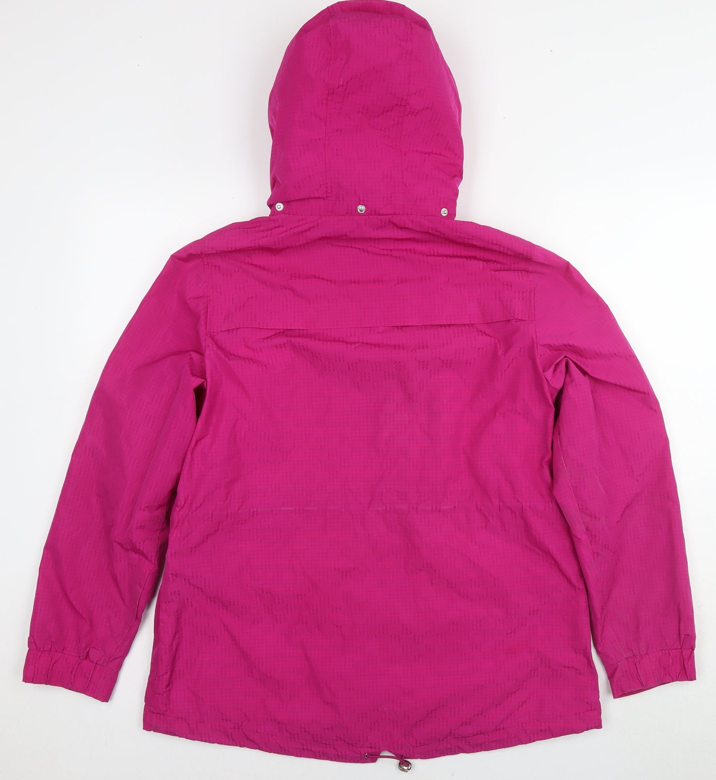 Marks and Spencer Womens Pink Rain Coat Jacket Size 14 Zip