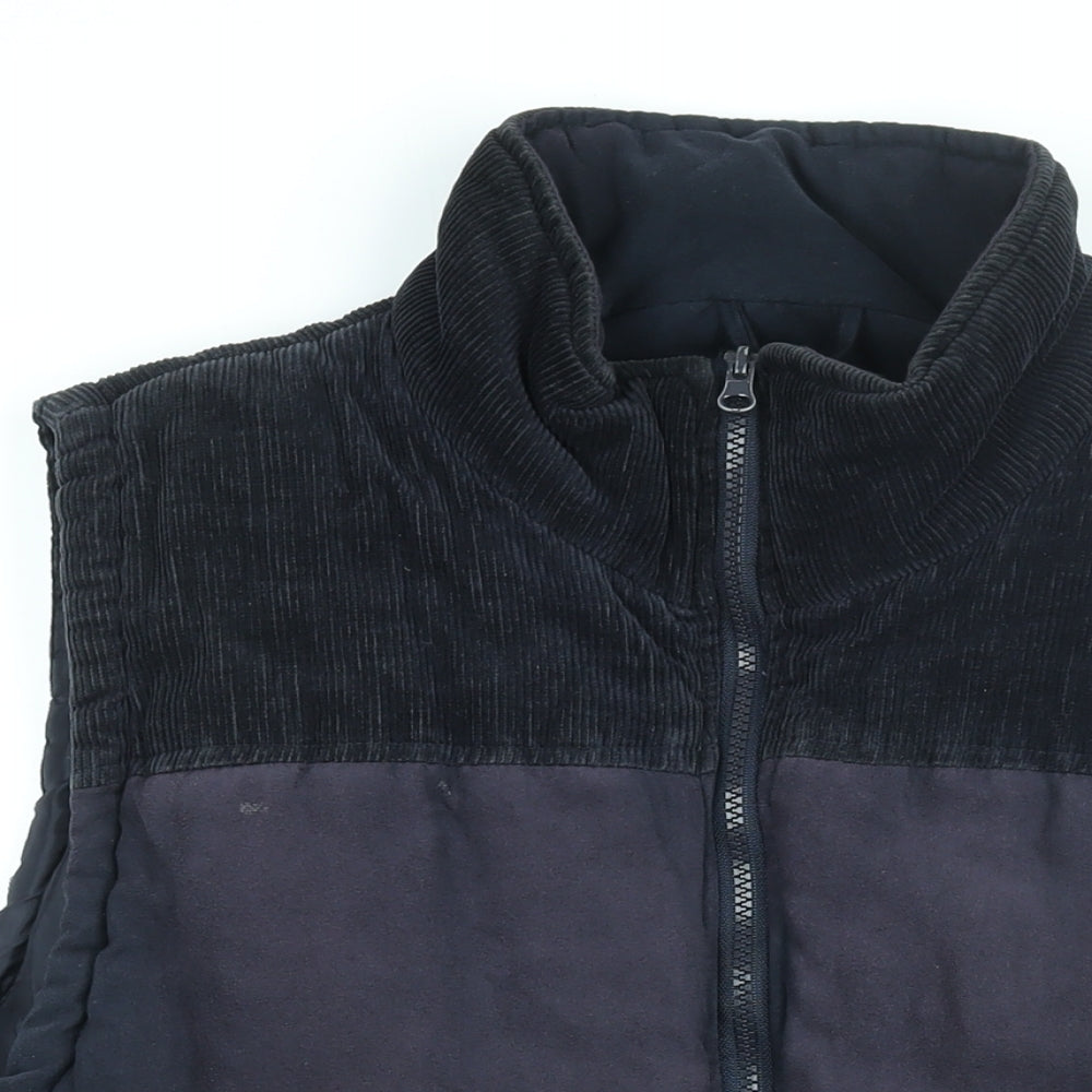 Champion Mens Blue Gilet Coat Size M Zip