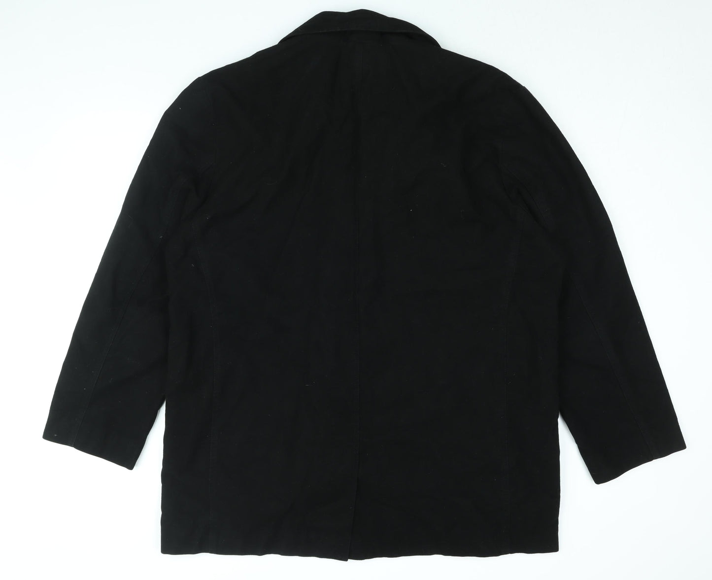 NEXT Mens Black Jacket Coat Size XL Button