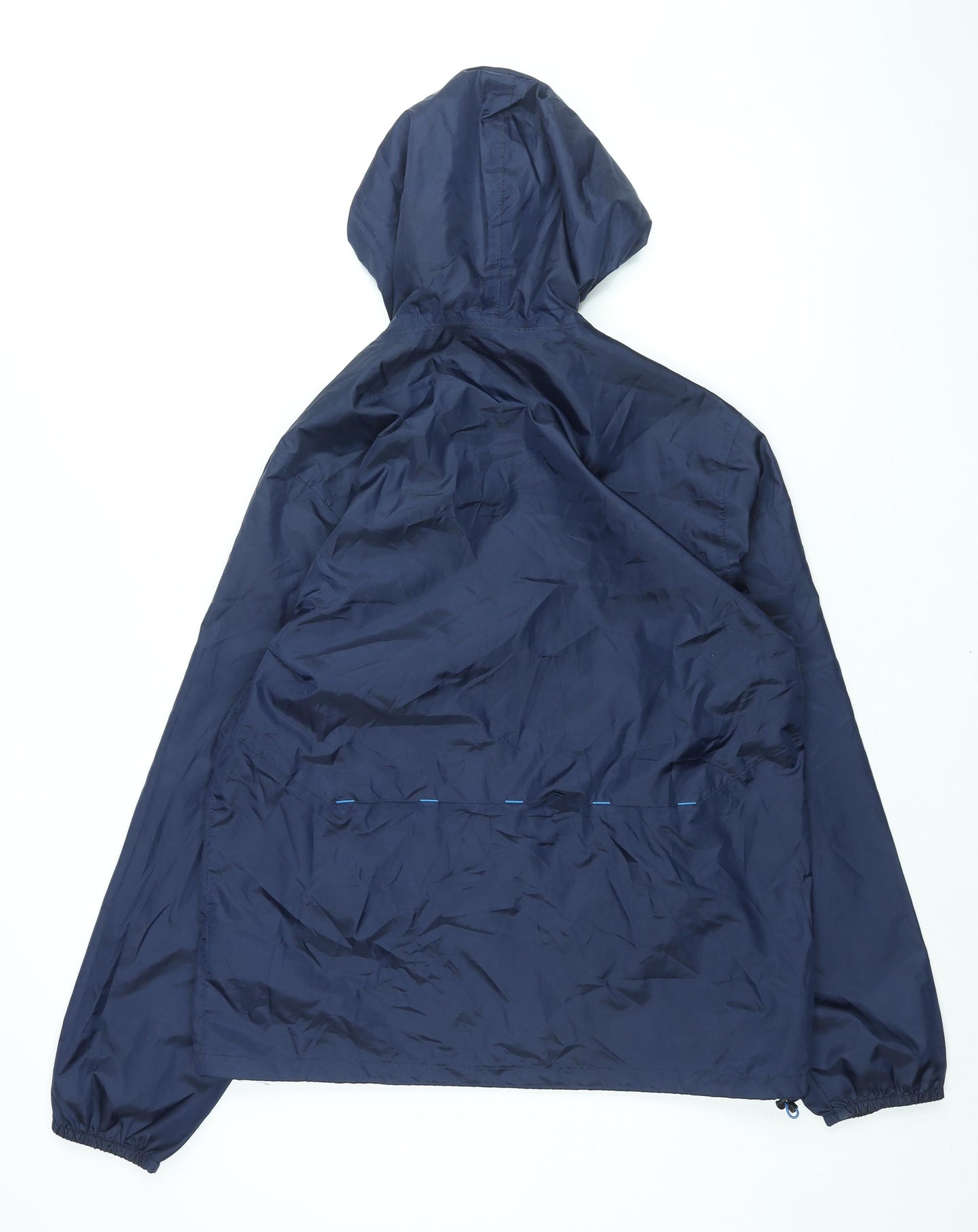 DECATHLON Mens Blue Rain Coat Coat Size L Zip