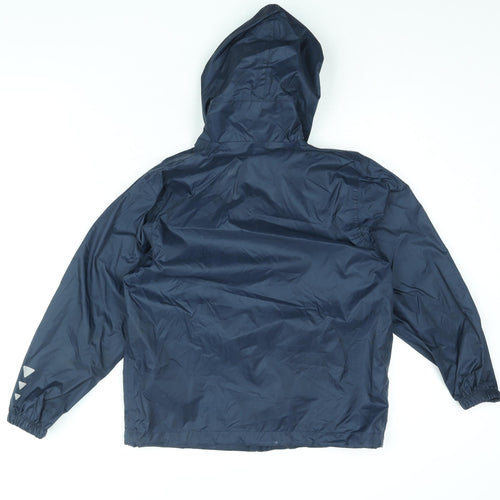 Quechua Boys Blue Rain Coat Coat Size 10 Years Zip