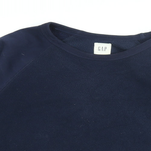 Gap Mens Blue Polyester T-Shirt Size M Round Neck