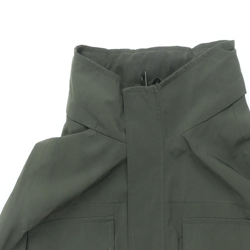 Debenhams Mens Green Rain Coat Coat Size 2XL Zip