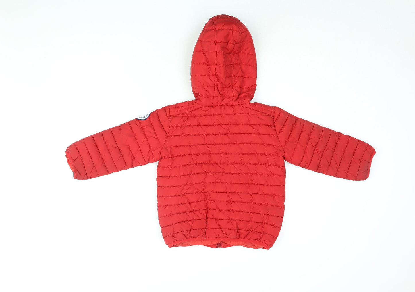 Redskins Boys Red Puffer Jacket Coat Size 5 Years Zip