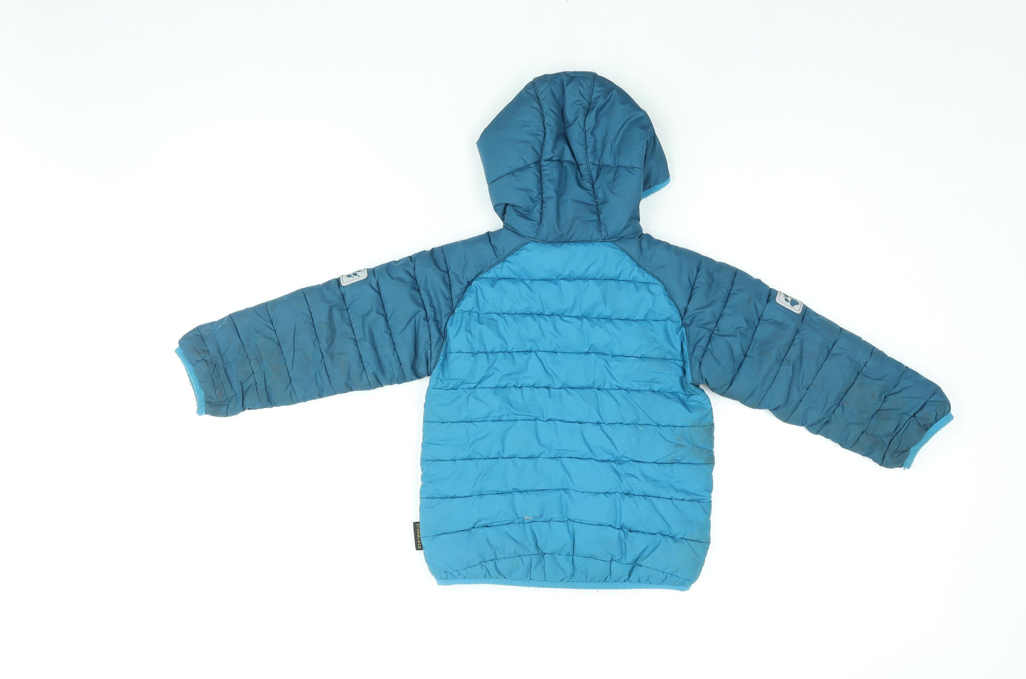 Jack Wolfskin Boys Blue Puffer Jacket Coat Size 4 Years Zip