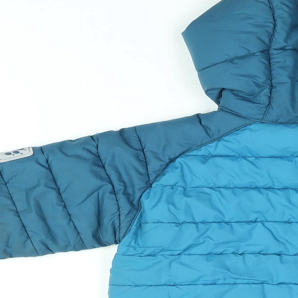 Jack Wolfskin Boys Blue Puffer Jacket Coat Size 4 Years Zip