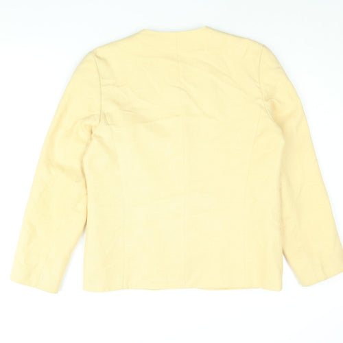 First Avenue Womens Yellow Jacket Blazer Size 12 Button - Vintage
