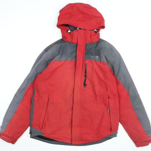 Regatta Mens Red Rain Coat Coat Size M Zip