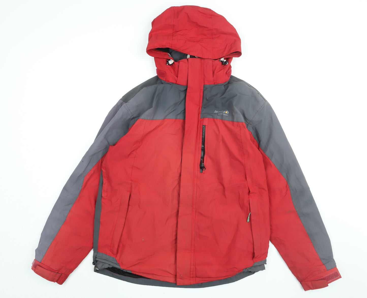 Regatta Mens Red Rain Coat Coat Size M Zip