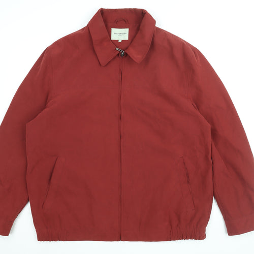 Greenwoods Mens Red Jacket Size L Zip