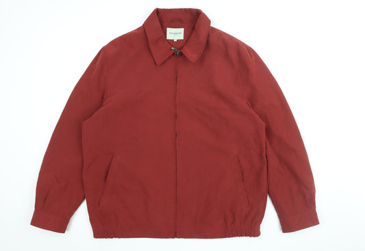 Greenwoods Mens Red Jacket Size L Zip