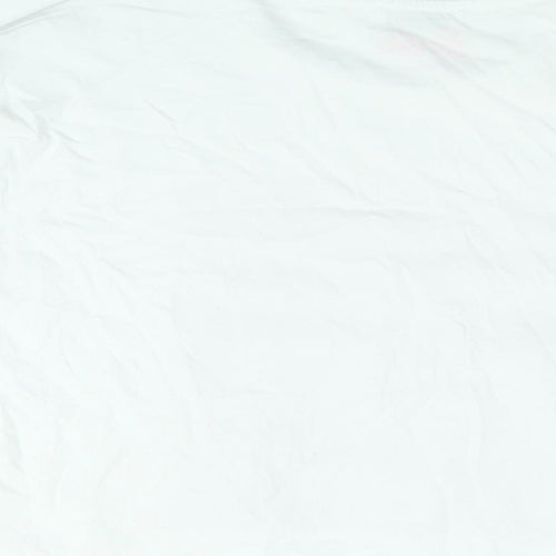 Barbie Womens White Cotton Basic T-Shirt Size S Round Neck - Barbie Car Print