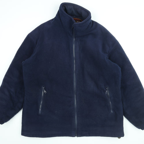 High Mount Mens Blue Jacket Size XL Zip