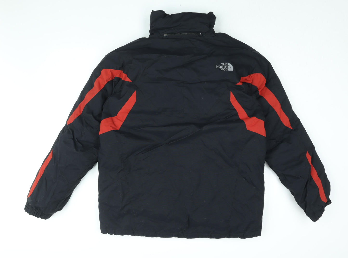 The North Face Mens Black Rain Coat Coat Size M Zip