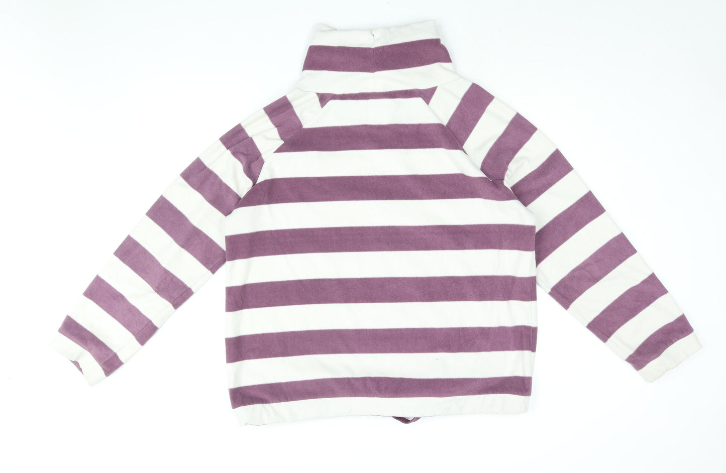 STORE TWENTY ONE Womens White Striped Polyester Pullover Sweatshirt Size 18 Pullover