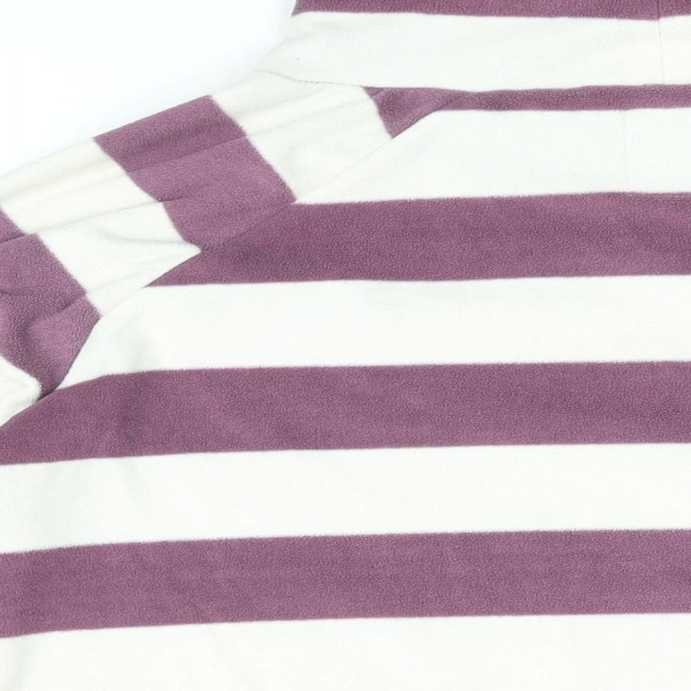 STORE TWENTY ONE Womens White Striped Polyester Pullover Sweatshirt Size 18 Pullover