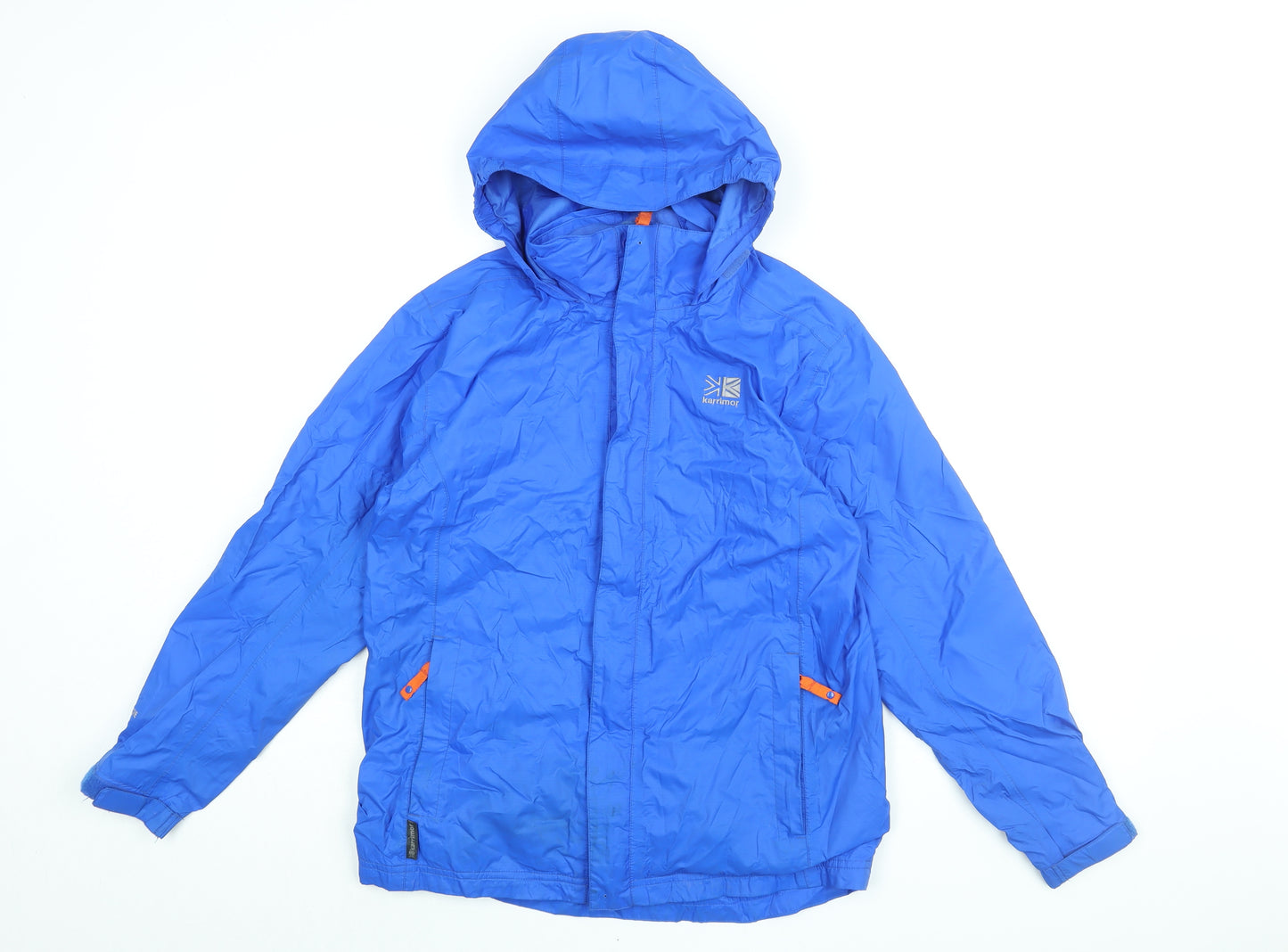 Karrimor Boys Blue Rain Coat Coat Size 13 Years Zip