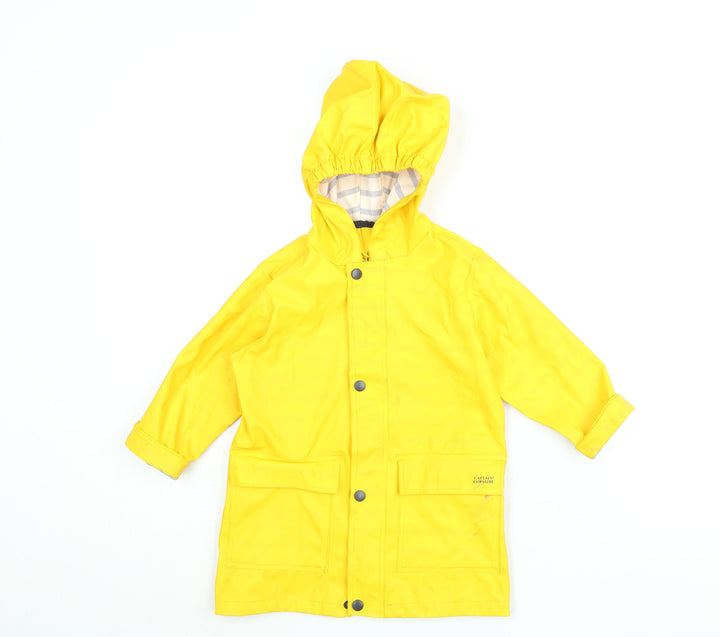 Captain Corsaire Girls Yellow Rain Coat Coat Size 2 Years Zip