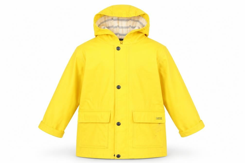 Captain Corsaire Girls Yellow Rain Coat Coat Size 2 Years Zip