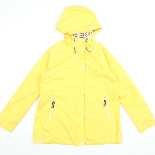 Craghoppers Girls Yellow Rain Coat Coat Size 11-12 Years Zip