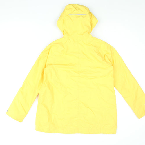 Craghoppers Girls Yellow Rain Coat Coat Size 11-12 Years Zip