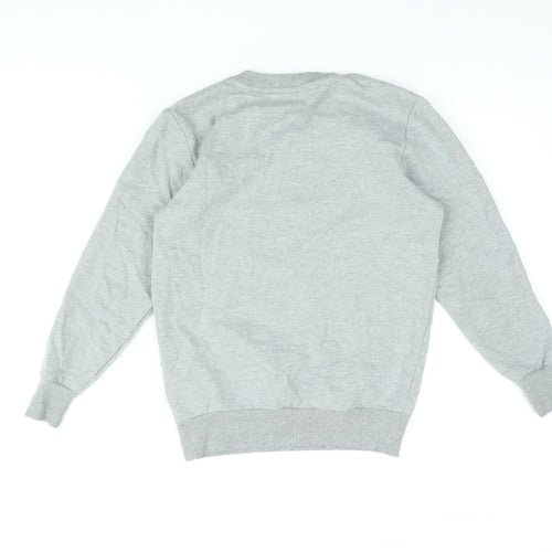 Hype Boys Grey Cotton Pullover Sweatshirt Size 11-12 Years Pullover - Hype Logo