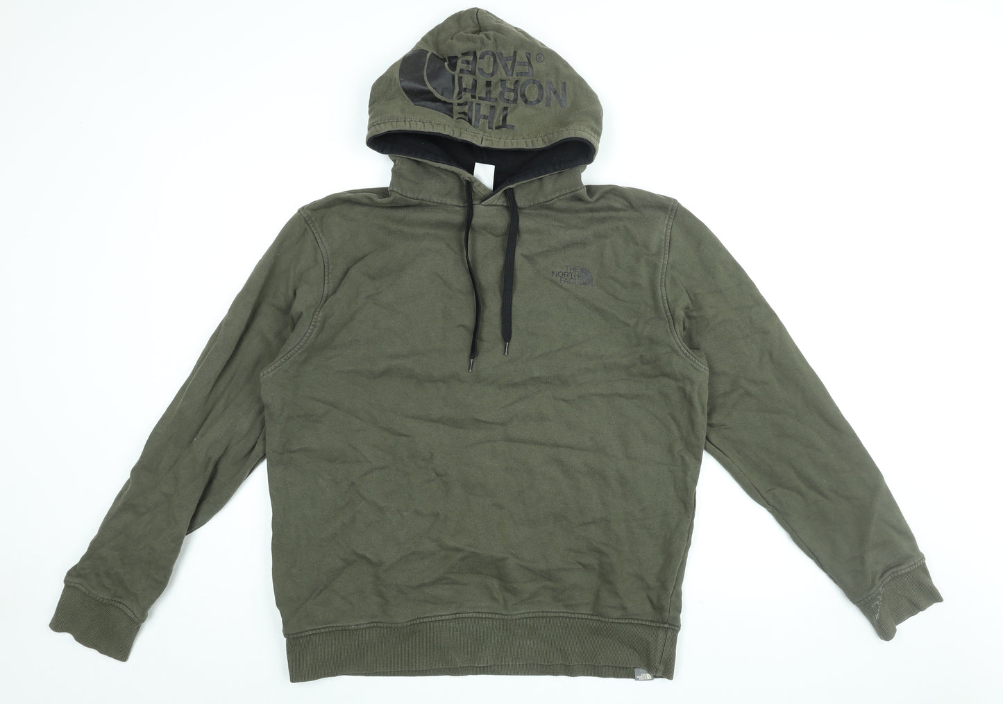 The North Face Mens Green Cotton Pullover Hoodie Size XL