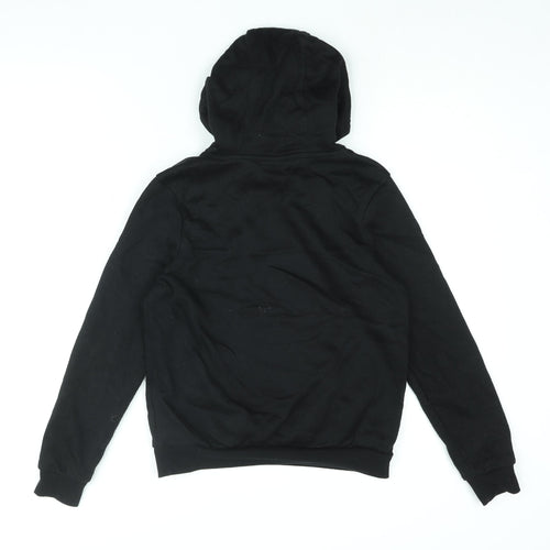 Slazenger Boys Black Cotton Pullover Hoodie Size 11-12 Years Pullover