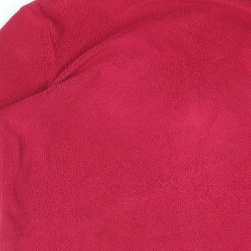 Regatta Womens Pink Polyester Pullover Sweatshirt Size 8 Zip