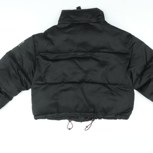 Urban Outfitters Womens Black Puffer Jacket Coat Size S Zip