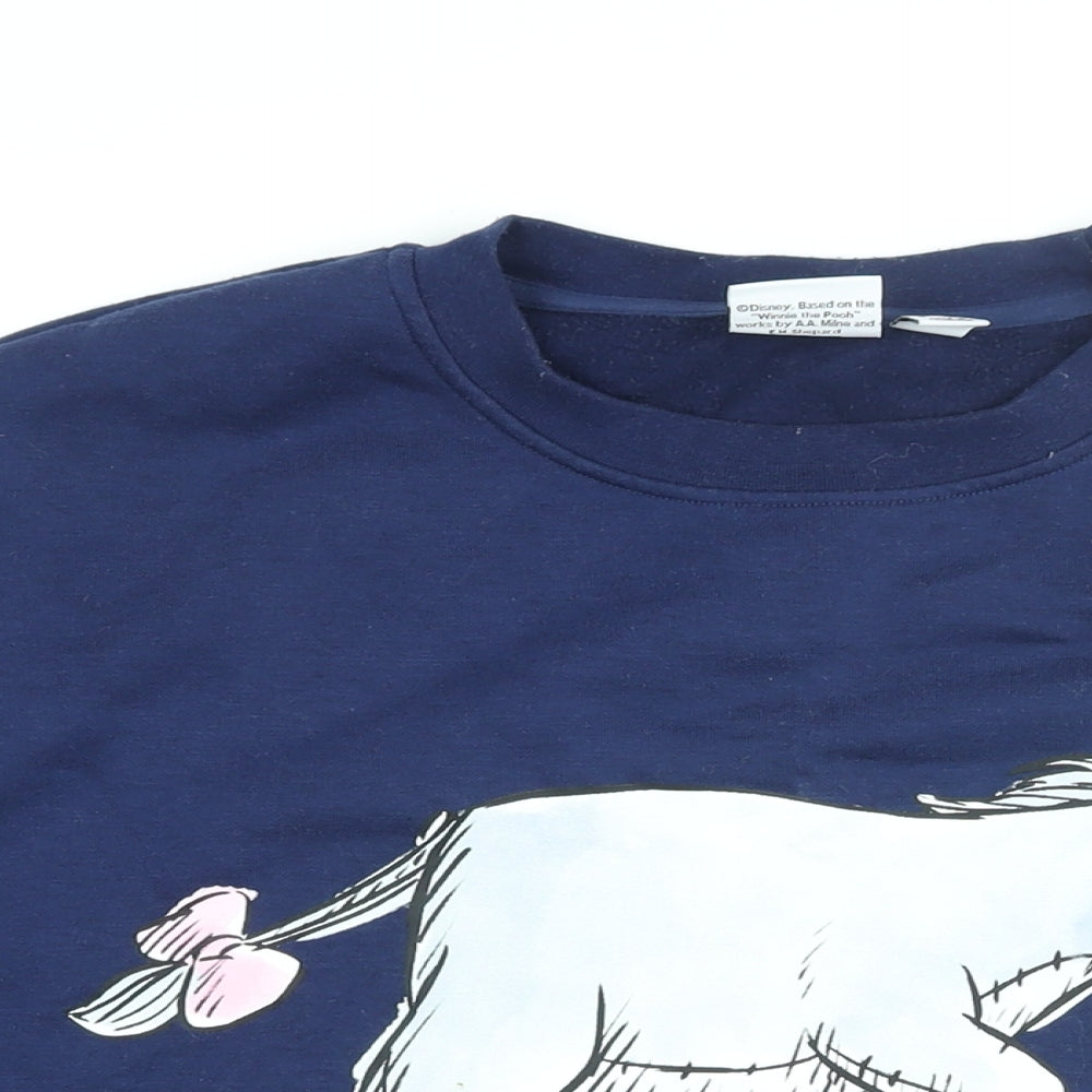 Disney Womens Blue Cotton Pullover Sweatshirt Size 18 Pullover - Winnie The Pooh, Eeyore