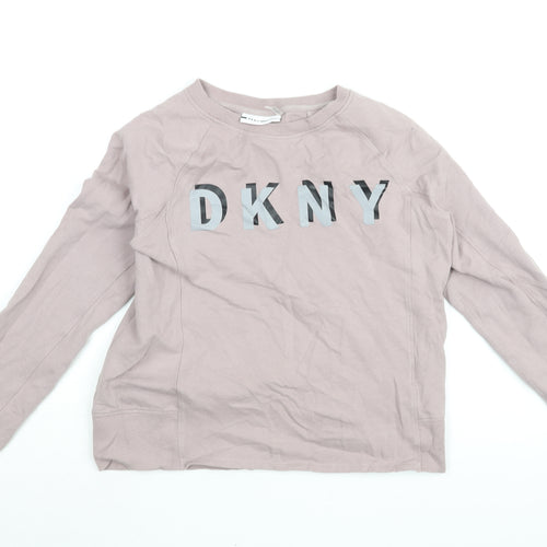 DKNY Womens Purple Polyester Pullover Sweatshirt Size S Pullover - DKNY