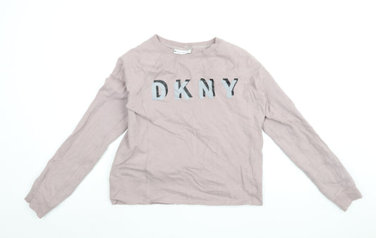 DKNY Womens Purple Polyester Pullover Sweatshirt Size S Pullover - DKNY