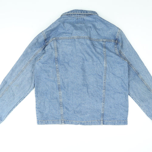 Boohoo Mens Blue Jacket Size M Zip