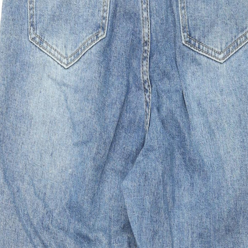 See See Paris Womens Blue Cotton Straight Jeans Size 12 L32 in Regular Zip