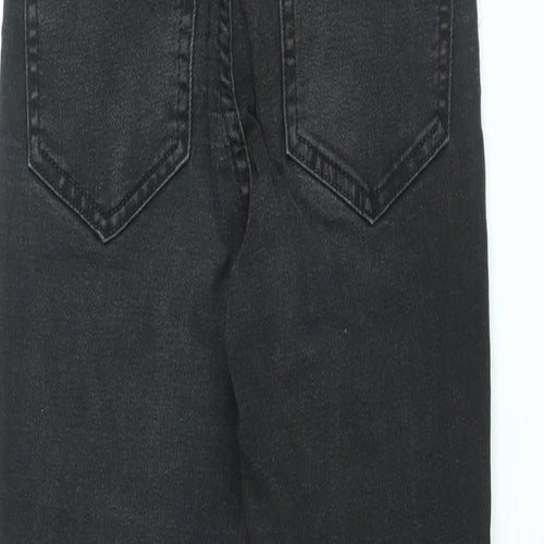 New Look Womens Black Cotton Skinny Jeans Size 6 L28.5 in Regular Zip