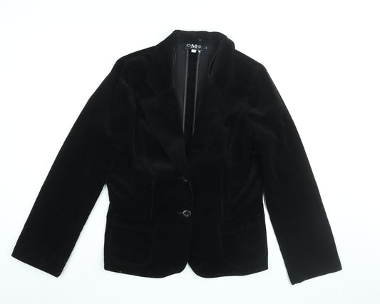 CMD Womens Black Jacket Blazer Size 14 Button