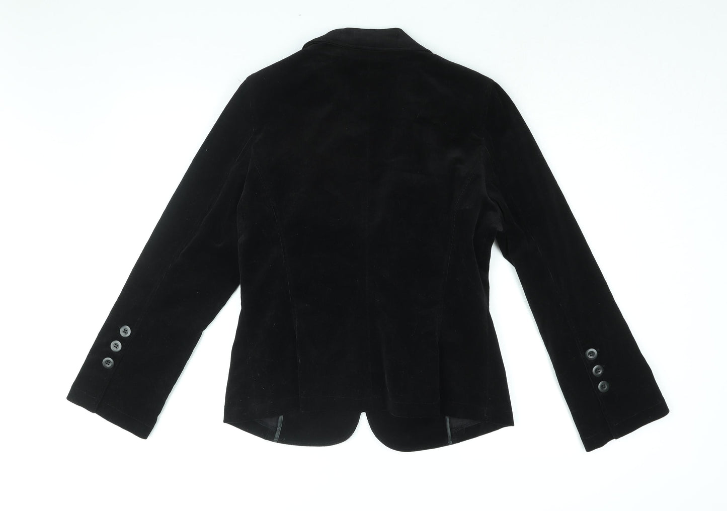 CMD Womens Black Jacket Blazer Size 14 Button