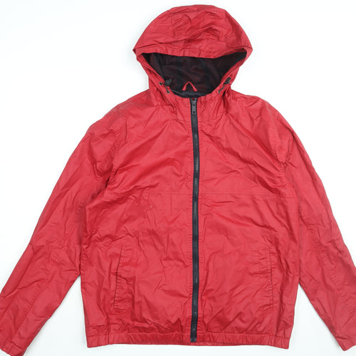 Burton Mens Red Jacket Coat Size L Zip