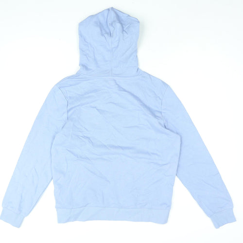 Marks and Spencer Womens Blue Cotton Pullover Hoodie Size S Pullover