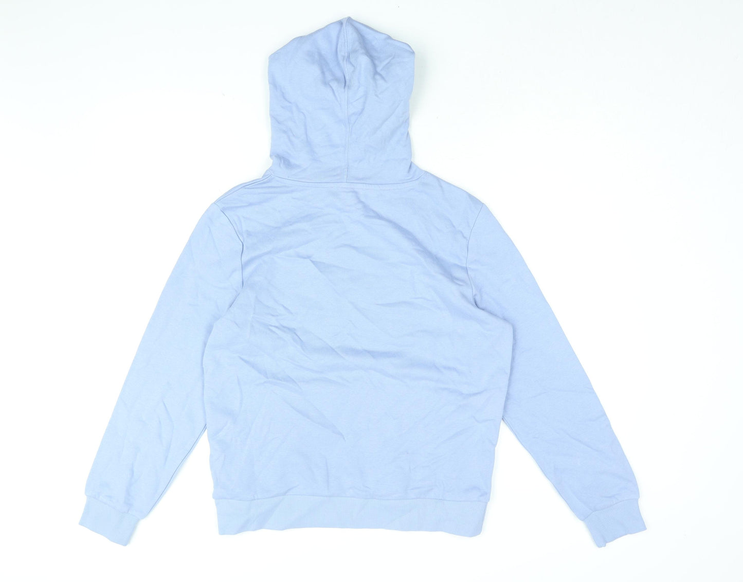 Marks and Spencer Womens Blue Cotton Pullover Hoodie Size S Pullover