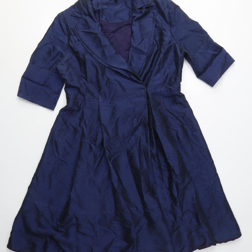 Blue Coast Women's Fit & Flare Dress with Collared Neckline