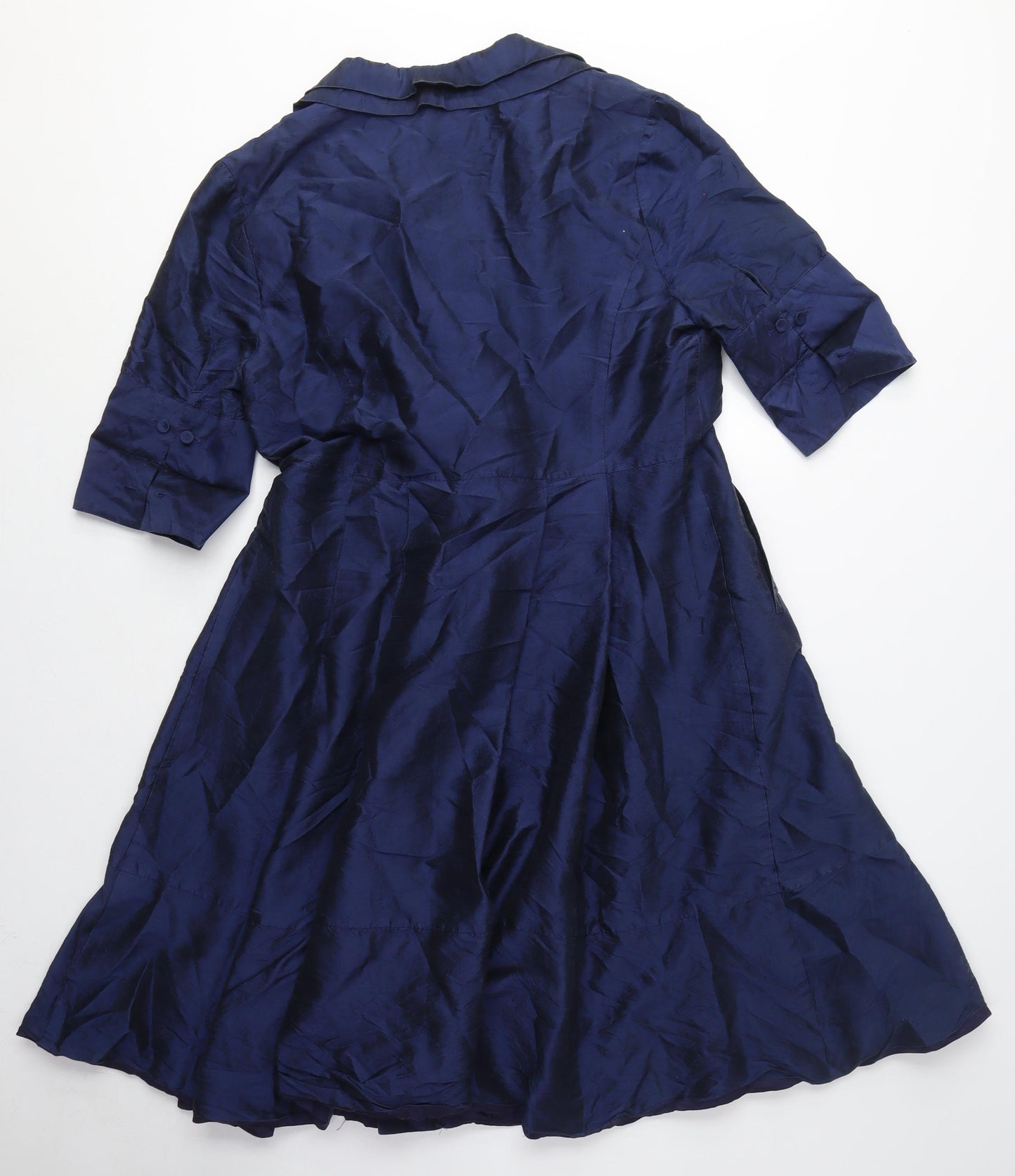 Blue Coast Women's Fit & Flare Dress with Collared Neckline