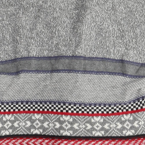 Tommy Hilfiger Women's Grey Cardigan XS Fair Isle