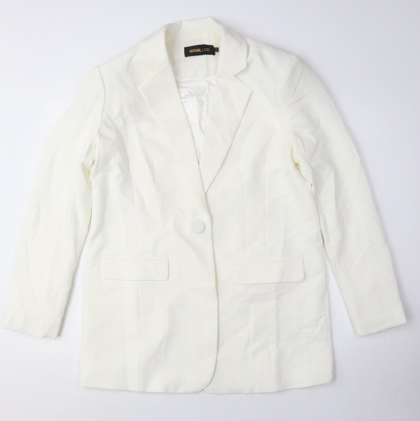 NOVALUXE Women's White Blazer Size M
