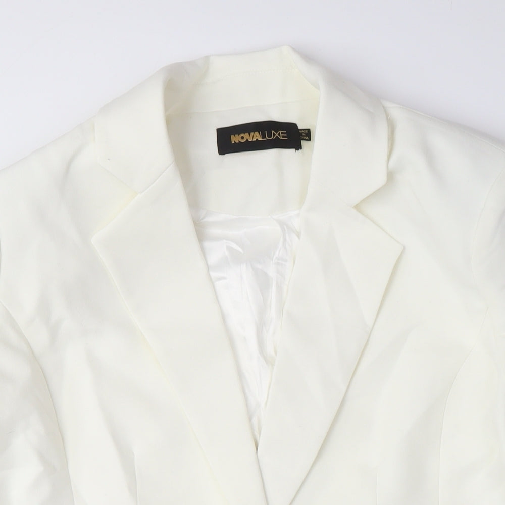 NOVALUXE Women's White Blazer Size M